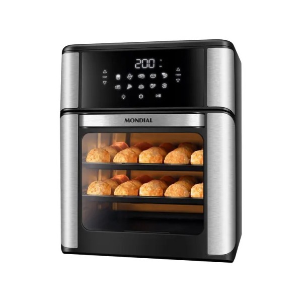 Air Fryer Mondial Forno Oven Preta 12L