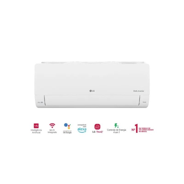 Ar-Condicionado LG Dual Inverter Voice+AI 9.000 BTU Frio 220V