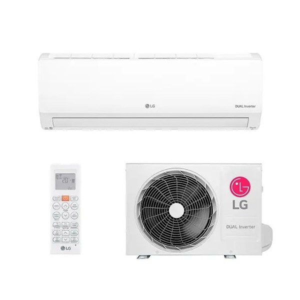 Ar Condicionado Split Inverter LG Hi Wall DUAL Voice +IA 9000 BTUs Quente Frio - 220V