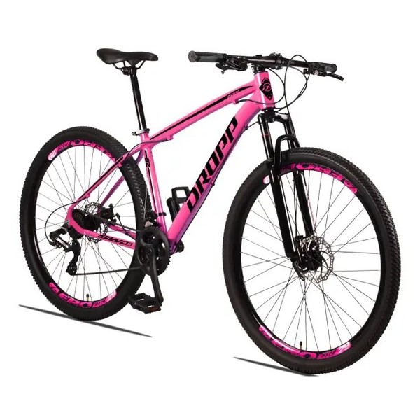 Bicicleta Aro 29 Dropp SW 24 Vel Câmbio Shimano Quadro Alumínio MTB