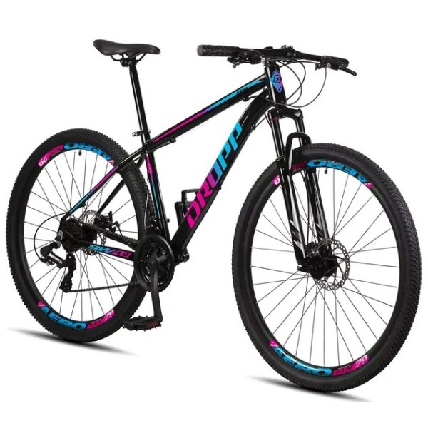 Bicicleta Aro 29 Dropp SW 24 Vel Câmbio Shimano Quadro Alumínio MTB