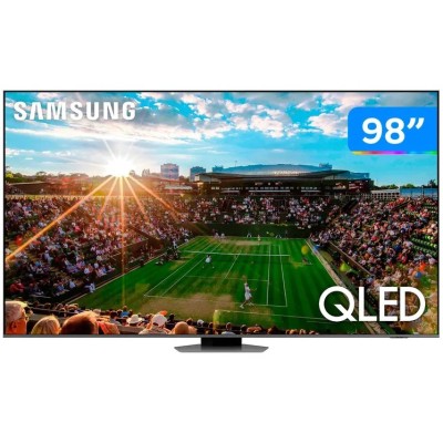 Smart TV 98” 4K QLED Samsung - VA 120Hz Wi-Fi Bluetooth com Alexa 4 HDMI 2 USB