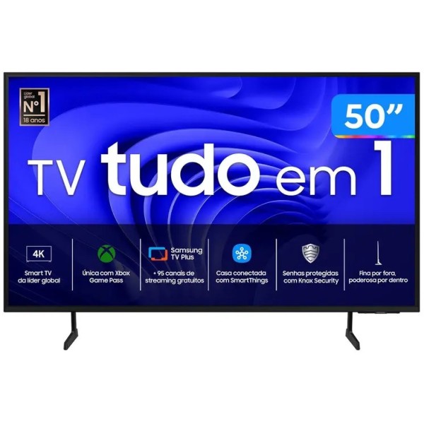 Smart TV 50” 4K UHD LED Samsung - Wi-Fi Bluetooth Alexa 3 HDMI