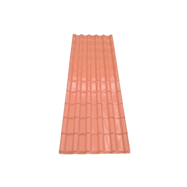 Telha de PVC Colonial 2,42x0,88 Terracota Lux Telhas - 106777